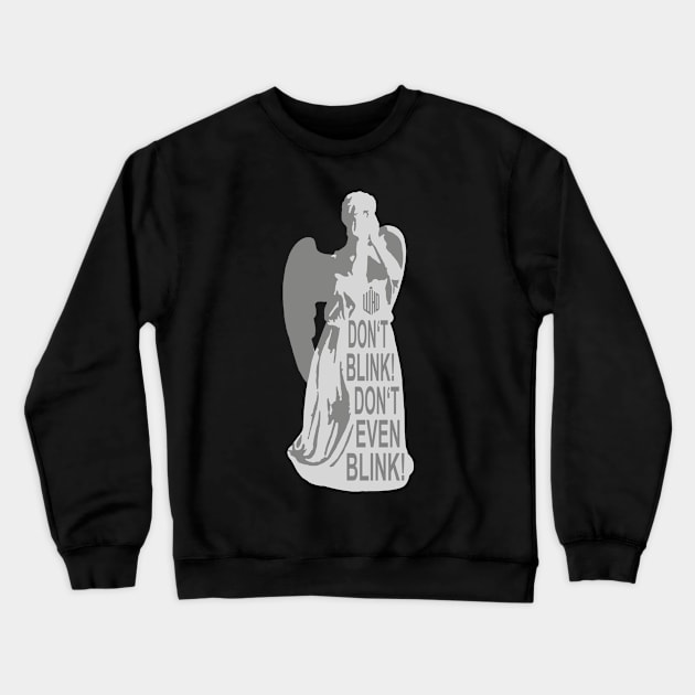 Alert - Weeping Angel  - Dont Blink 3 Crewneck Sweatshirt by EDDArt